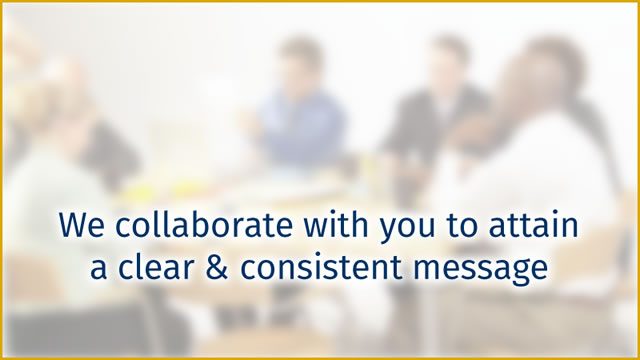 meeting of consistent message photo with text